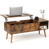 Brown Amethy Coffee Table With Storage 